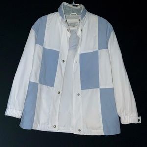 Vintage Color Block Puff Wind Breaker